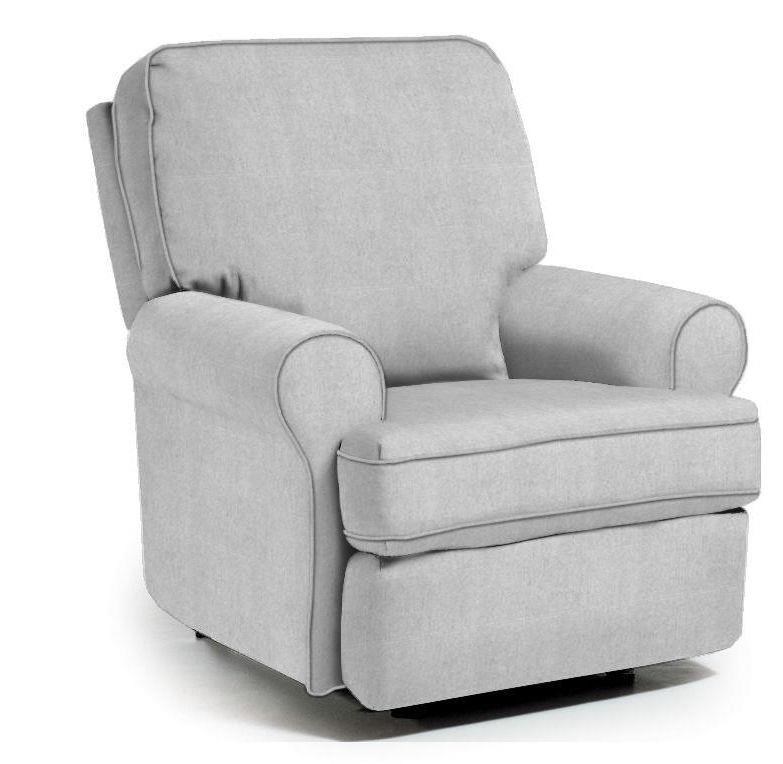 Best Chairs Bilana Swivel Glider Recliner In Dove | Recliner Chair